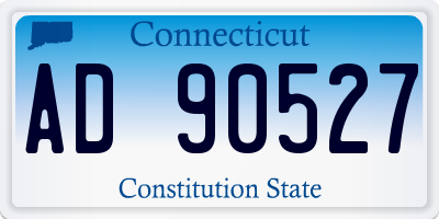 CT license plate AD90527