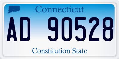 CT license plate AD90528