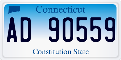 CT license plate AD90559