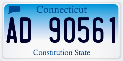 CT license plate AD90561
