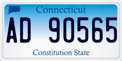 CT license plate AD90565