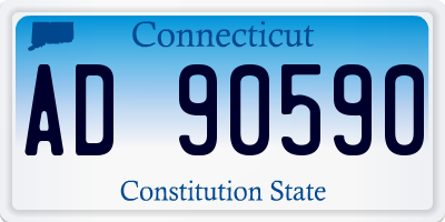 CT license plate AD90590