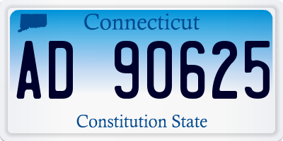 CT license plate AD90625