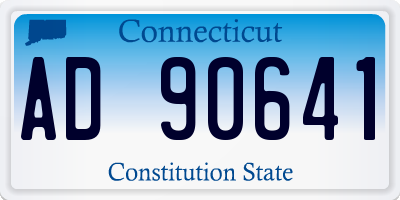 CT license plate AD90641