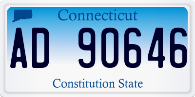 CT license plate AD90646