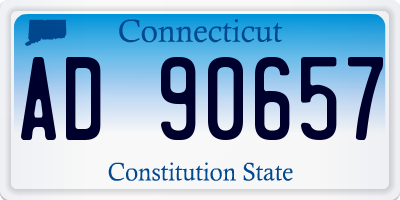 CT license plate AD90657
