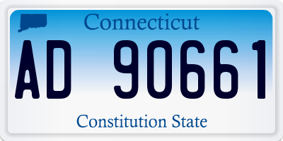 CT license plate AD90661