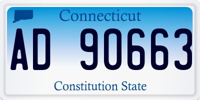 CT license plate AD90663
