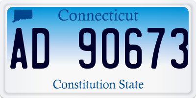 CT license plate AD90673