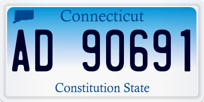CT license plate AD90691