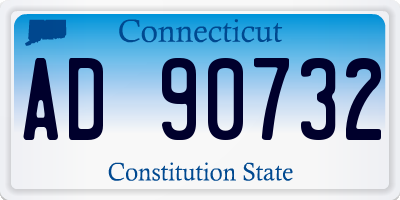 CT license plate AD90732