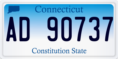 CT license plate AD90737