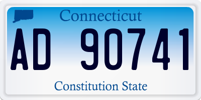 CT license plate AD90741