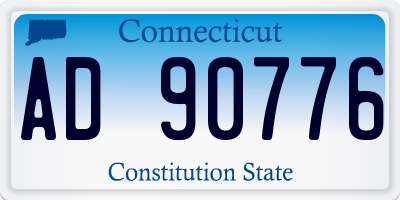 CT license plate AD90776