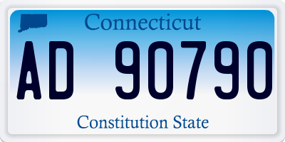 CT license plate AD90790