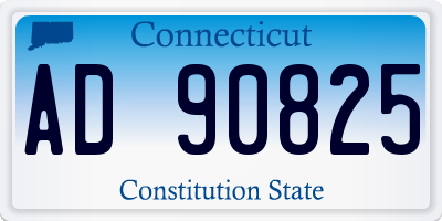 CT license plate AD90825
