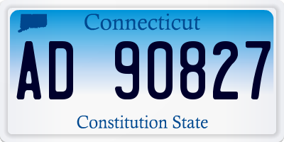 CT license plate AD90827