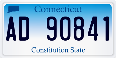 CT license plate AD90841