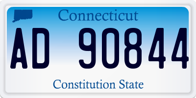 CT license plate AD90844