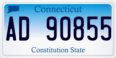 CT license plate AD90855