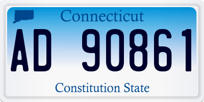 CT license plate AD90861