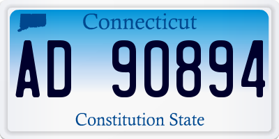CT license plate AD90894