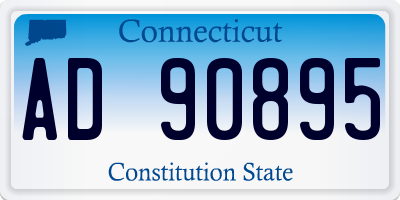 CT license plate AD90895