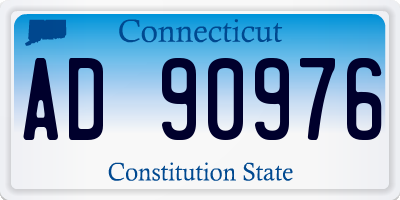 CT license plate AD90976
