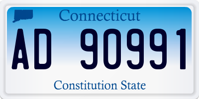 CT license plate AD90991