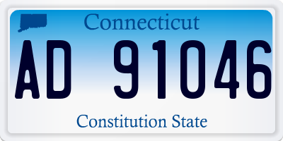 CT license plate AD91046