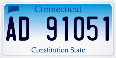 CT license plate AD91051
