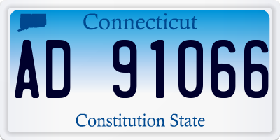 CT license plate AD91066