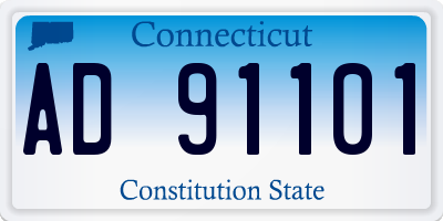 CT license plate AD91101