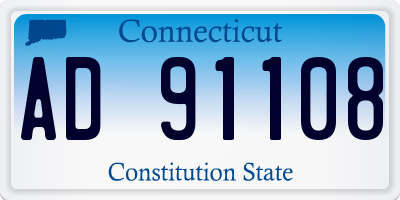 CT license plate AD91108