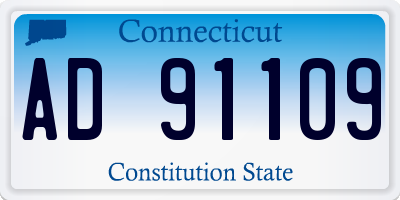 CT license plate AD91109