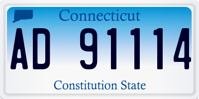 CT license plate AD91114
