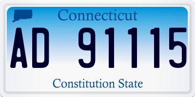 CT license plate AD91115