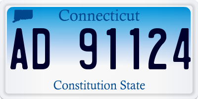 CT license plate AD91124