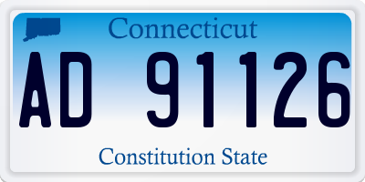 CT license plate AD91126