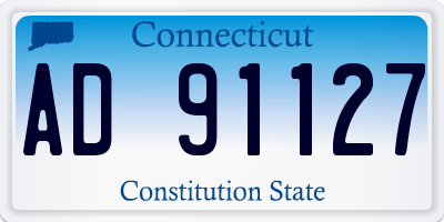 CT license plate AD91127