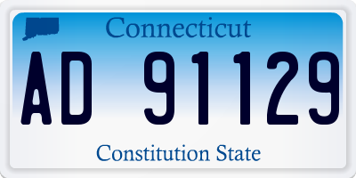 CT license plate AD91129