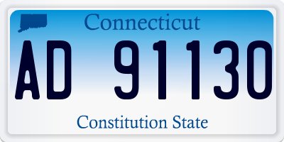 CT license plate AD91130