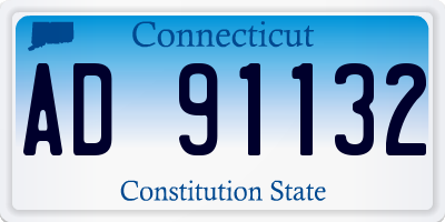 CT license plate AD91132