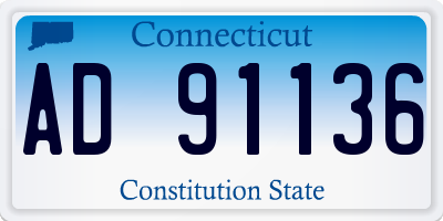 CT license plate AD91136