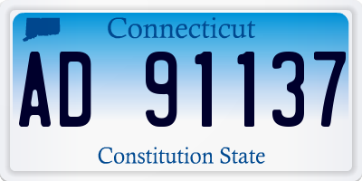 CT license plate AD91137
