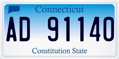 CT license plate AD91140