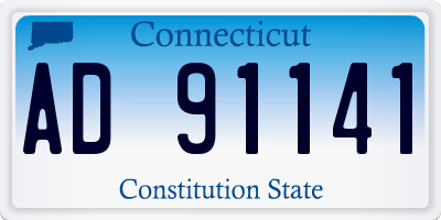 CT license plate AD91141