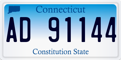 CT license plate AD91144
