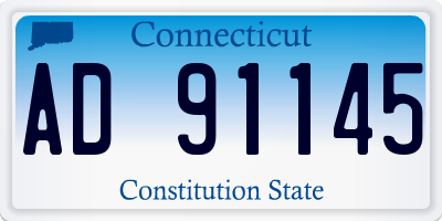 CT license plate AD91145