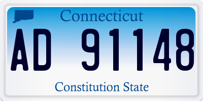 CT license plate AD91148